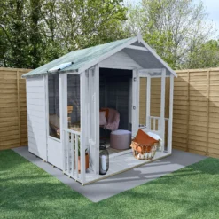 Forest Garden Oakley 7x7 Apex Overlap Solid Wood Summer House With Double Door 7 Forest Garden Oakley 7x7 Apex Overlap Solid Wood Summer House With Double Door -Garden & Outdoors forest garden oakley 7x7 apex overlap solid wood summer house with double door5013053188644 02i bq