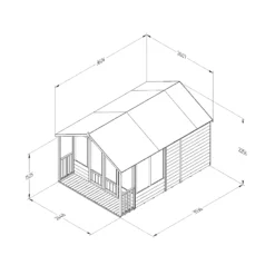 Forest Garden Oakley 8x12 Apex Overlap Solid Wood Summer House With Double Door - Assembly Service Included 9 Forest Garden Oakley 8x12 Apex Overlap Solid Wood Summer House With Double Door - Assembly Service Included -Garden & Outdoors forest garden oakley 8x12 apex overlap solid wood summer house with double door assembly service included5013053188828 01t bq
