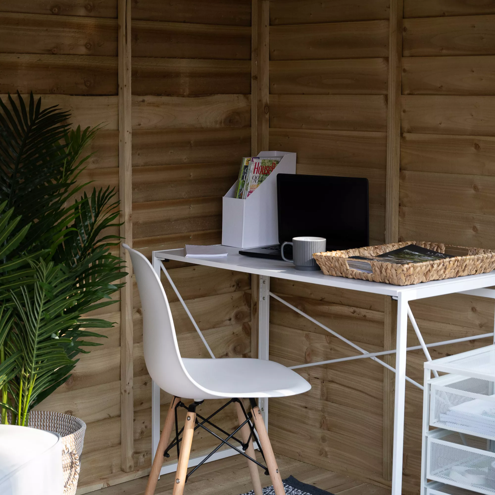 Forest Garden Oakley 8x6 Pent Overlap Solid Wood Summer House With Double Door - Assembly Service Included 3 Forest Garden Oakley 8x6 Pent Overlap Solid Wood Summer House With Double Door - Assembly Service Included - Image 3