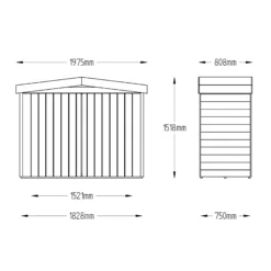 Forest Garden Overlap Wooden 6x3 Apex Garden Storage -Garden & Outdoors forest garden overlap wooden 6x3 apex garden storage5013053162859 01t bq