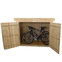 Forest Garden Overlap Wooden 6x3 Pent Garden Storage -Garden & Outdoors forest garden overlap wooden 6x3 pent garden storage5013053162835 01c bq