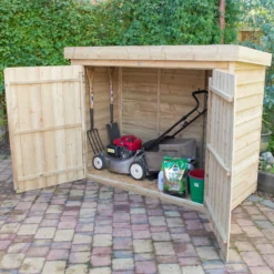 Forest Garden Overlap Wooden 6x3 Pent Garden Storage -Garden & Outdoors forest garden overlap wooden 6x3 pent garden storage5013053162835 01i bq