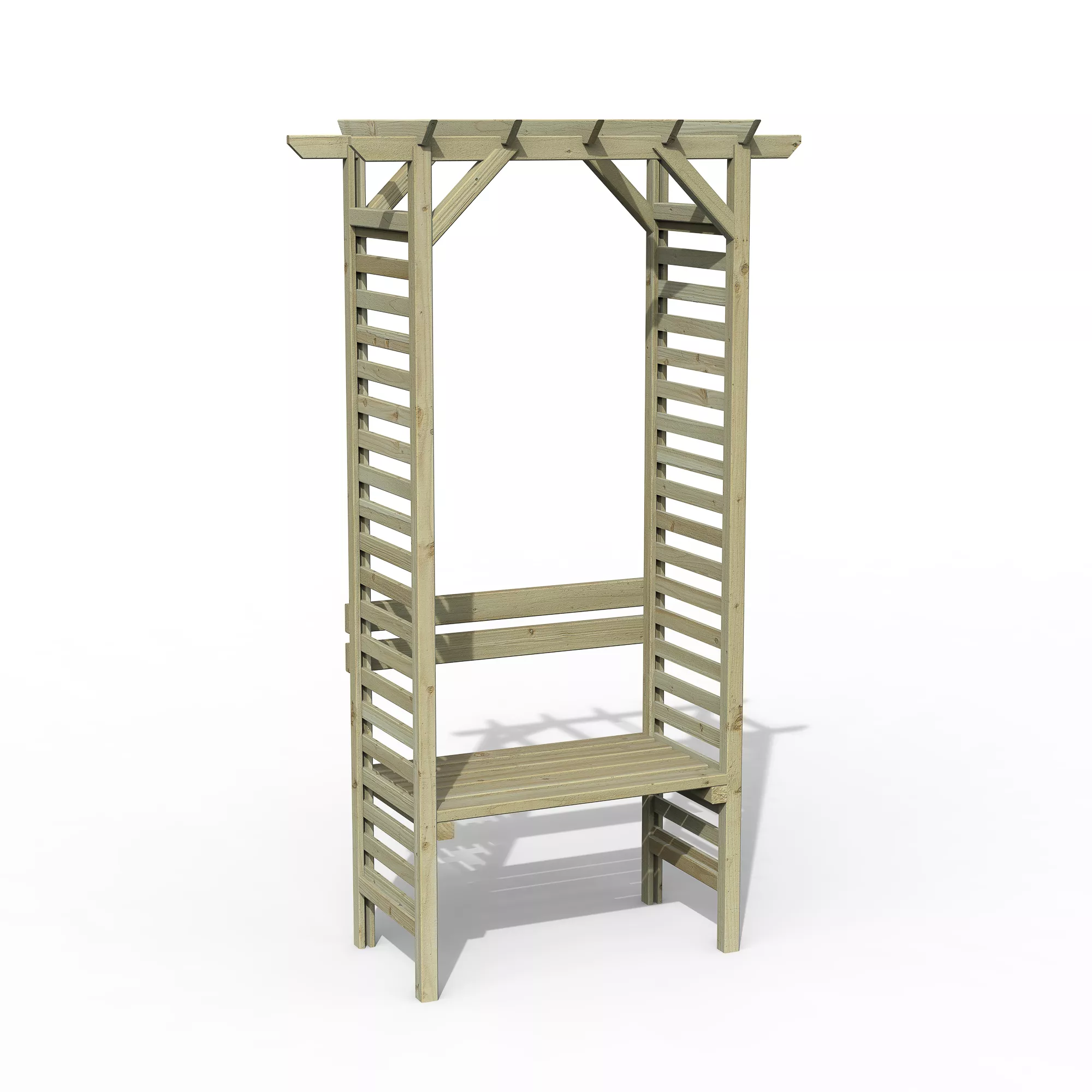 Forest Garden Palma Arbour, (H)2151mm (W)1200mm (D)620mm - Assembly Required 2 Forest Garden Palma Arbour, (H)2151mm (W)1200mm (D)620mm - Assembly Required - Image 2
