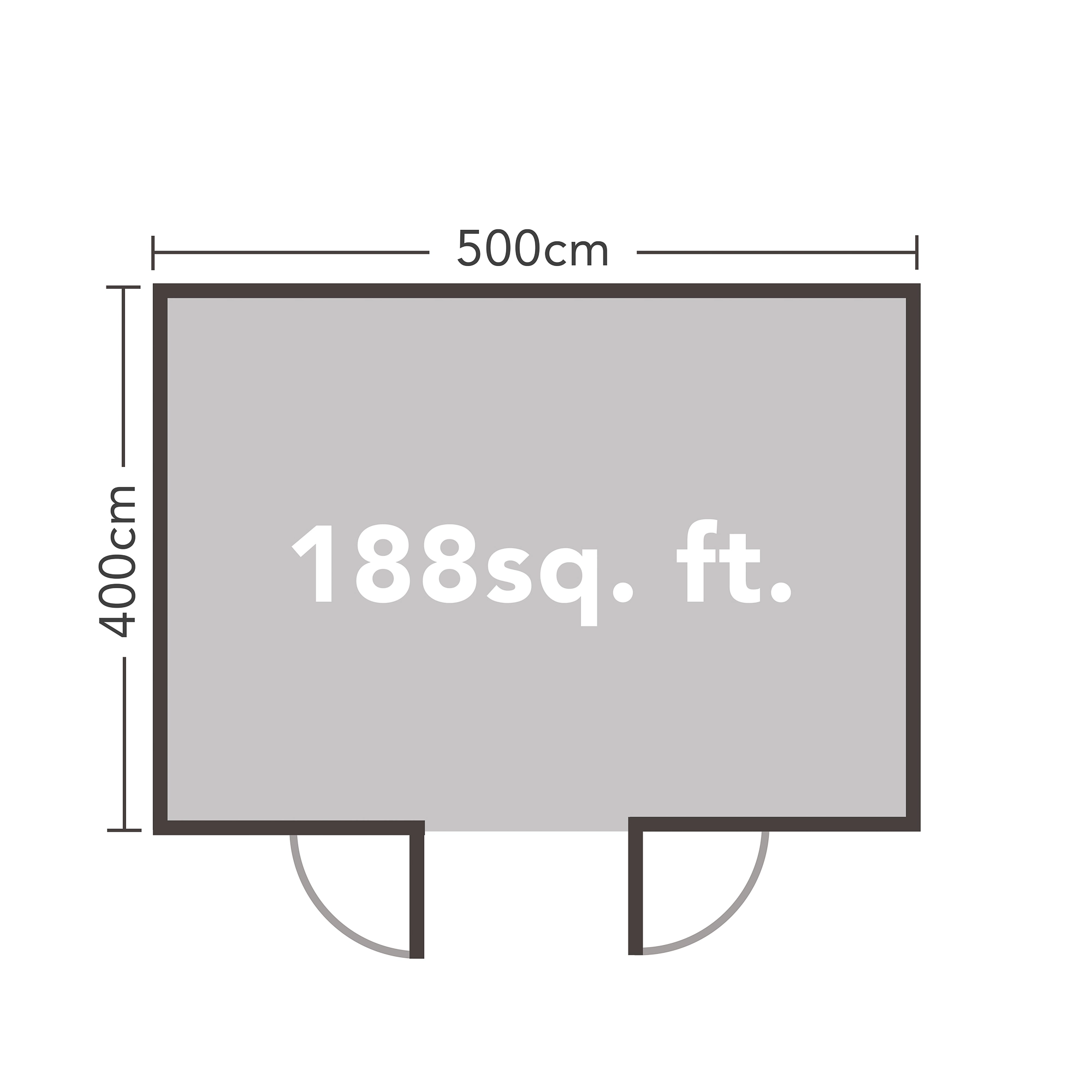 Forest Garden Rushock 5x4 Toughened Glass Apex Loglap Solid Wood Cabin With Double Door - Assembly Service Included 11 Forest Garden Rushock 5x4 Toughened Glass Apex Loglap Solid Wood Cabin With Double Door - Assembly Service Included - Image 11