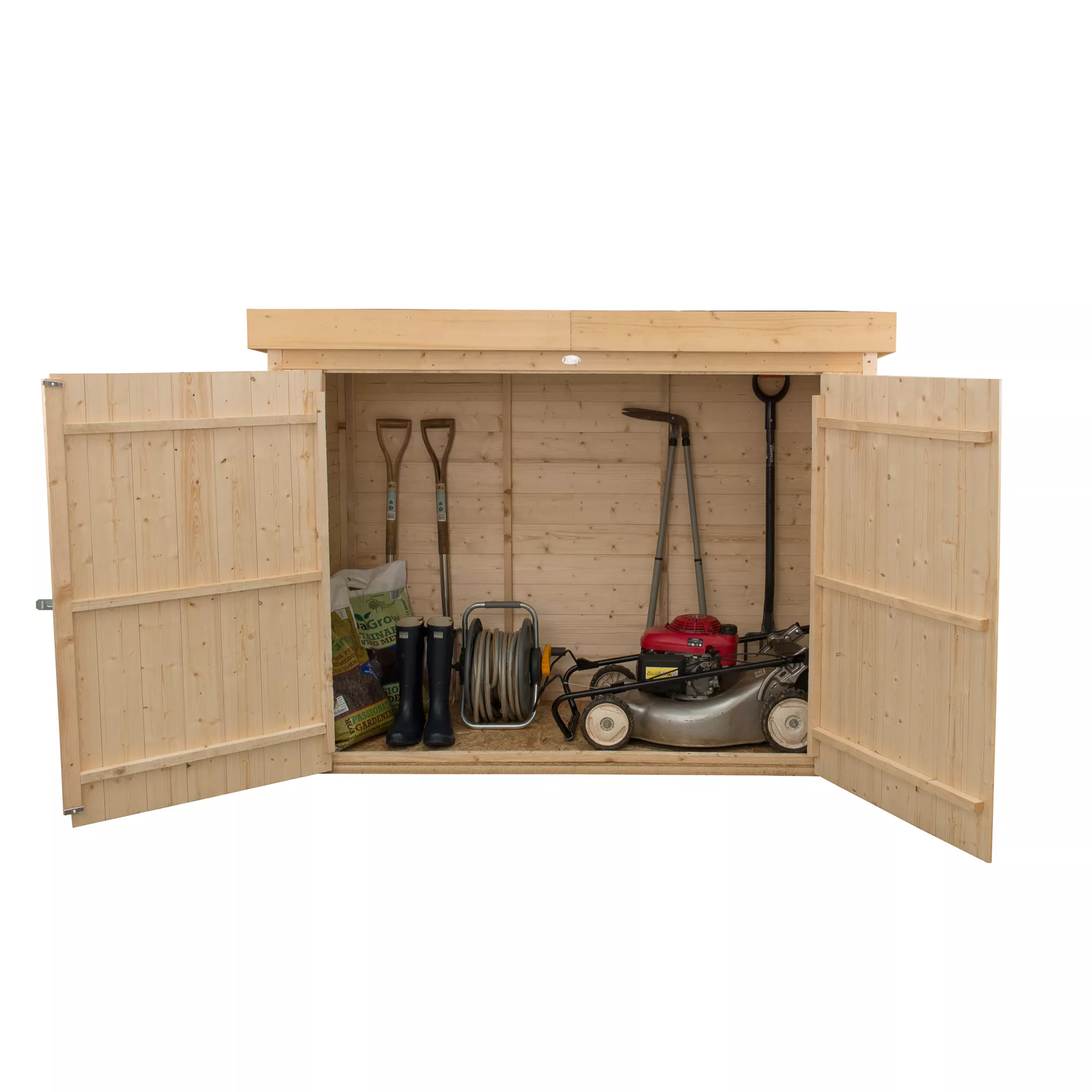 Forest Garden Shiplap Wooden 6x3 Pent Garden Storage 3 Forest Garden Shiplap Wooden 6x3 Pent Garden Storage - Image 3