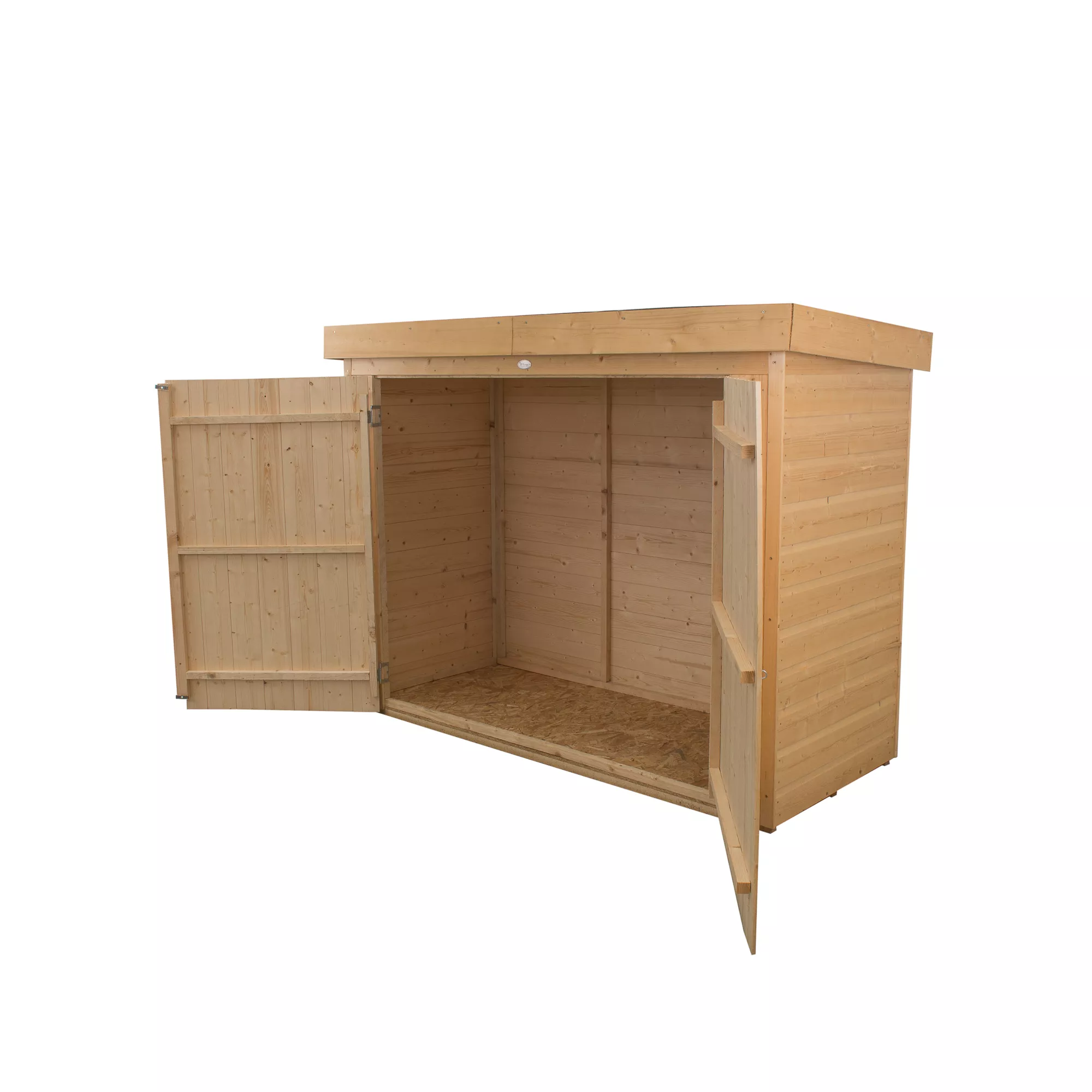 Forest Garden Shiplap Wooden 6x3 Pent Garden Storage 2 Forest Garden Shiplap Wooden 6x3 Pent Garden Storage - Image 2