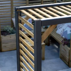 Forest Garden Slatted European Softwood Arch (H) 220cm X (W) 113cm -Garden & Outdoors forest garden slatted european softwood arch h 220cm x w 113cm5013053190104 02i