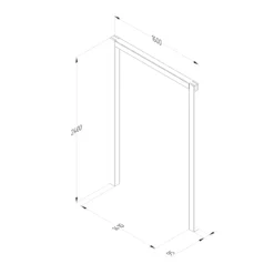 Forest Garden Sleeper European Softwood Arch (H) 240cm X (W) 160cm Set Of 3 11 Forest Garden Sleeper European Softwood Arch (H) 240cm X (W) 160cm Set Of 3 -Garden & Outdoors forest garden sleeper european softwood arch h 240cm x w 160cm set of 35013053190081 01t
