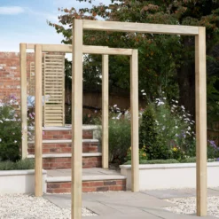 Forest Garden Sleeper European Softwood Arch (H) 240cm X (W) 160cm Set Of 3 8 Forest Garden Sleeper European Softwood Arch (H) 240cm X (W) 160cm Set Of 3 -Garden & Outdoors forest garden sleeper european softwood arch h 240cm x w 160cm set of 35013053190081 02i