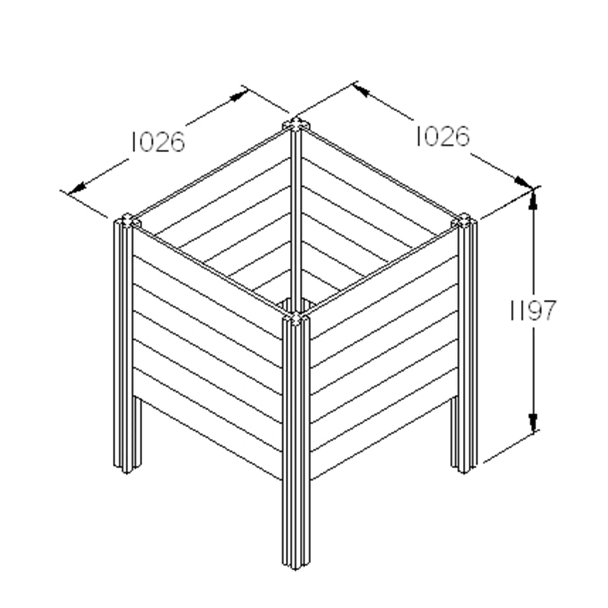 Forest Garden Slot Down Composter 650L 3 Forest Garden Slot Down Composter 650L - Image 3