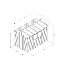 Forest Garden Timberdale 10x6 Ft Apex Tongue & Groove Wooden Shed With Floor -Garden & Outdoors forest garden timberdale 10x6 ft apex tongue groove wooden shed with floor5013053188996 01t bq