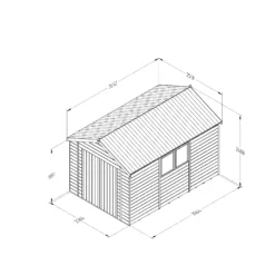 Forest Garden Timberdale 12x8 Ft Apex Tongue & Groove Wooden Shed With Floor -Garden & Outdoors forest garden timberdale 12x8 ft apex tongue groove wooden shed with floor5013053189139 01t bq