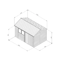 Forest Garden Timberdale 12x8 Ft Reverse Apex Tongue & Groove Wooden 2 Door Shed With Floor -Garden & Outdoors forest garden timberdale 12x8 ft reverse apex tongue groove wooden 2 door shed with floor5013053189238 01t bq