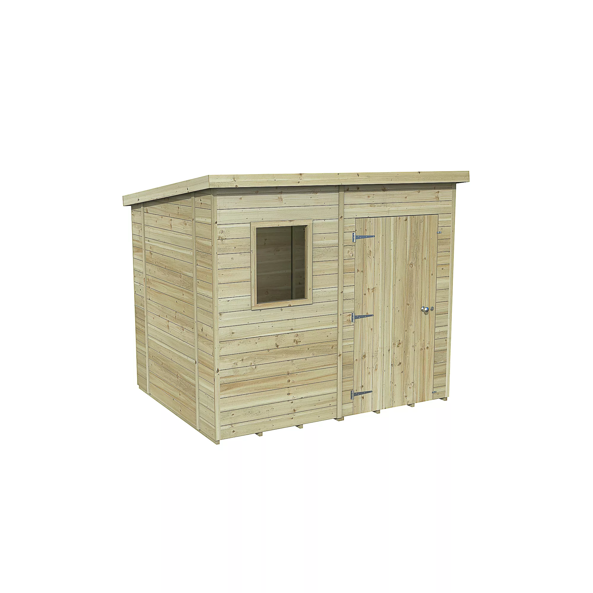 Forest Garden Timberdale 8x6 Ft Pent Tongue & Groove Wooden Shed With Floor 2 Forest Garden Timberdale 8x6 Ft Pent Tongue & Groove Wooden Shed With Floor - Image 2