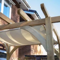Forest Garden Ultima Cream Pergola & Decking Kit, X4 Post (H) 2.4m X (W) 2.4m - Canopy Included 9 Forest Garden Ultima Cream Pergola & Decking Kit, X4 Post (H) 2.4m X (W) 2.4m - Canopy Included -Garden & Outdoors forest garden ultima cream pergola decking kit x4 post h 2 4m x w 2 4m canopy included5013053192252 02i