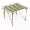 Forest Garden Ultima Cream Pergola & Decking Kit, X4 Post (H) 2.7m X (W) 3.6m - Canopy Included