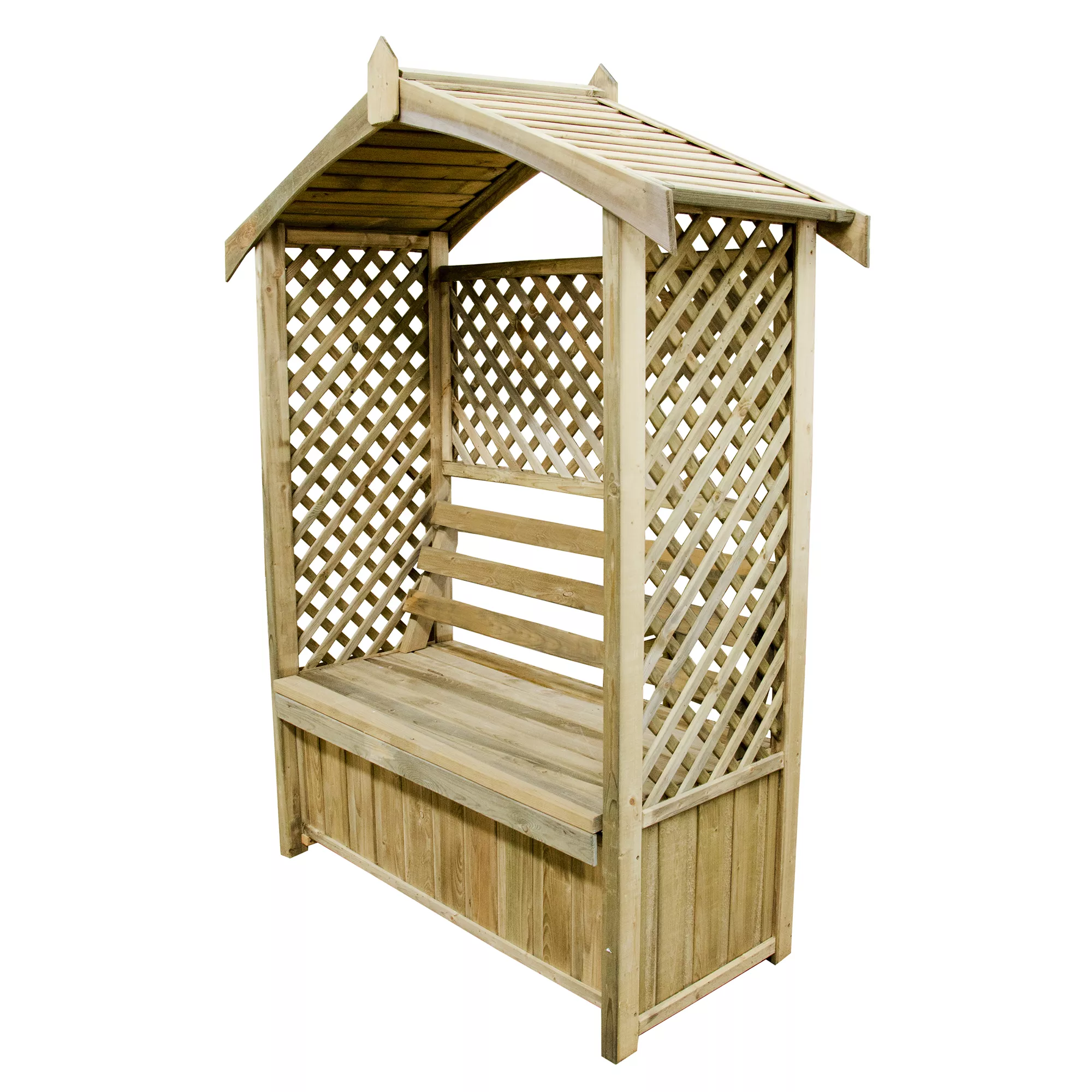 Forest Lyon Lattice Arbour, (H)2000mm (W)1560mm (D)670mm - Assembly Required 3 Forest Lyon Lattice Arbour, (H)2000mm (W)1560mm (D)670mm - Assembly Required - Image 3