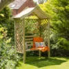 Forest Parisienne Arbour, (H)2120mm (W)1540mm (D)660mm - Assembly Required