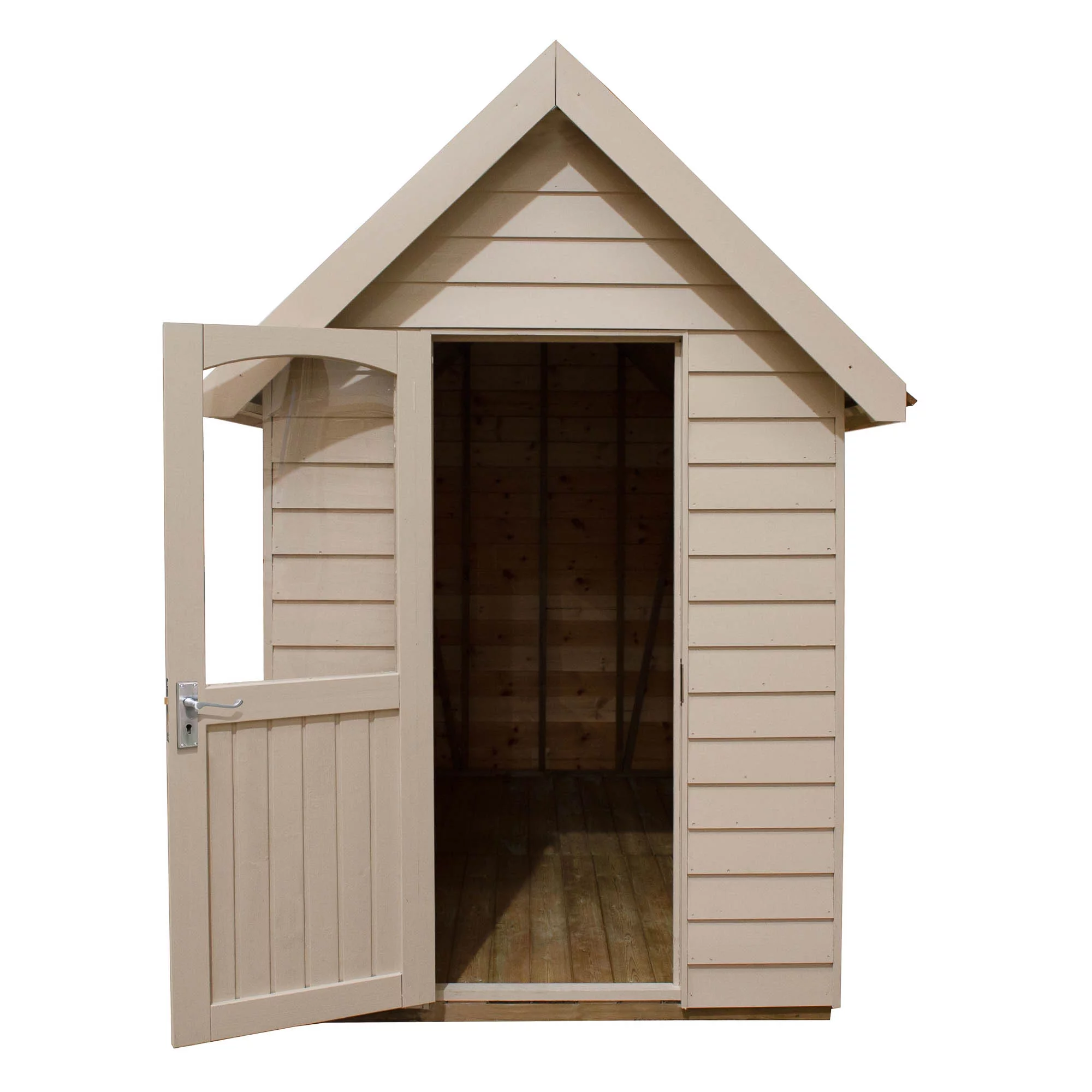 Forest Retreat 8x5 Apex Pressure Treated Overlap Cream Shed With Floor - Assembly Service Included 5 Forest Retreat 8x5 Apex Pressure Treated Overlap Cream Shed With Floor - Assembly Service Included - Image 5