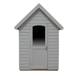 Forest Retreat 8x5 Apex Pressure Treated Overlap Grey Shed With Floor - Assembly Service Included -Garden & Outdoors forest retreat 8x5 apex pressure treated overlap grey shed with floor assembly service included5013053176511 03c bq