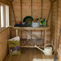 Forest Retreat 8x5 Apex Pressure Treated Overlap Grey Shed With Floor - Assembly Service Included -Garden & Outdoors forest retreat 8x5 apex pressure treated overlap grey shed with floor assembly service included5013053176511 36c bq