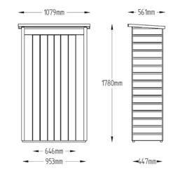 Forest Tall Shiplap 3.6x1.6 Pent Garden Storage 750L 23 Forest Tall Shiplap 3.6x1.6 Pent Garden Storage 750L -Garden & Outdoors forest tall shiplap 3 6x1 6 pent garden storage 750l5013053163177 01t bq