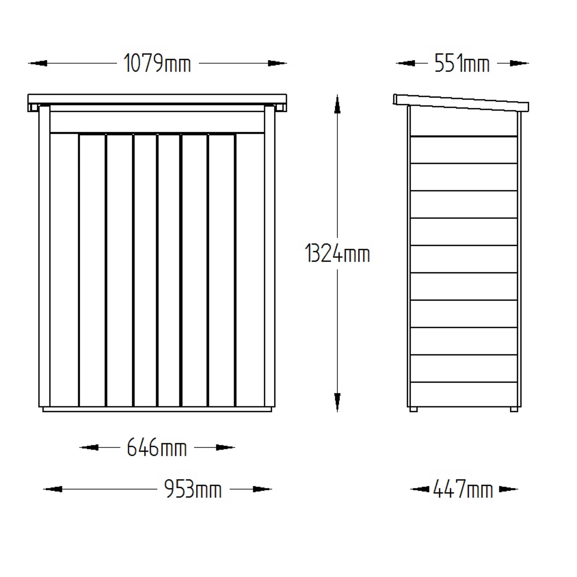 Forest Tongue & Groove 3.5x2 Pent Garden Storage 600L 15 Forest Tongue & Groove 3.5x2 Pent Garden Storage 600L - Image 15