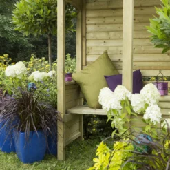 Forest Venetian Corner Arbour, (H)2500mm (W)2330mm (D)1610mm - Assembly Required -Garden & Outdoors forest venetian corner arbour h 2500mm w 2330mm d 1610mm assembly required5013053139745 08i