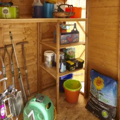 GoodHome Clapperton 8x6 Pent Dip Treated Shiplap Shed With Floor (Base Included) - Assembly Service Included -Garden & Outdoors goodhome clapperton 8x6 pent dip treated shiplap shed with floor base included assembly service included5059340270203 11i