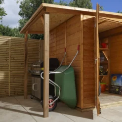 GoodHome Clapperton 8x6 Pent Dip Treated Shiplap Shed With Floor -Garden & Outdoors goodhome clapperton 8x6 pent dip treated shiplap shed with floor5059340270173 07i