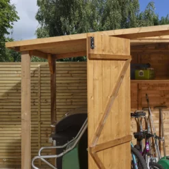 GoodHome Clapperton 8x6 Pent Dip Treated Shiplap Shed With Floor -Garden & Outdoors goodhome clapperton 8x6 pent dip treated shiplap shed with floor5059340270173 08i
