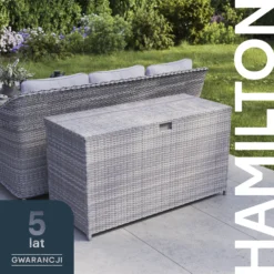GoodHome Hamilton Steeple Grey Rattan Effect Storage Box (W) 180cm X (D) 65cm 25 GoodHome Hamilton Steeple Grey Rattan Effect Storage Box (W) 180cm X (D) 65cm -Garden & Outdoors goodhome hamilton steeple grey rattan effect storage box w 180cm x d 65cm5059340677415 41i PL