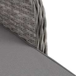 GoodHome Hamilton Steeple Grey Rattan Effect Sun Lounger -Garden & Outdoors goodhome hamilton steeple grey rattan effect sun lounger5059340676159 38c