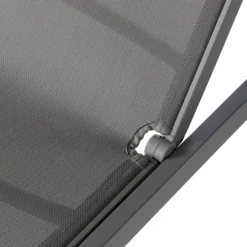 GoodHome Moorea Grey Metal Sun Lounger -Garden & Outdoors goodhome moorea grey metal sun lounger5059340347356 36c