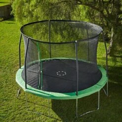 Green Trampoline & Enclosure -Garden & Outdoors green trampoline enclosure3663602706311 04bq