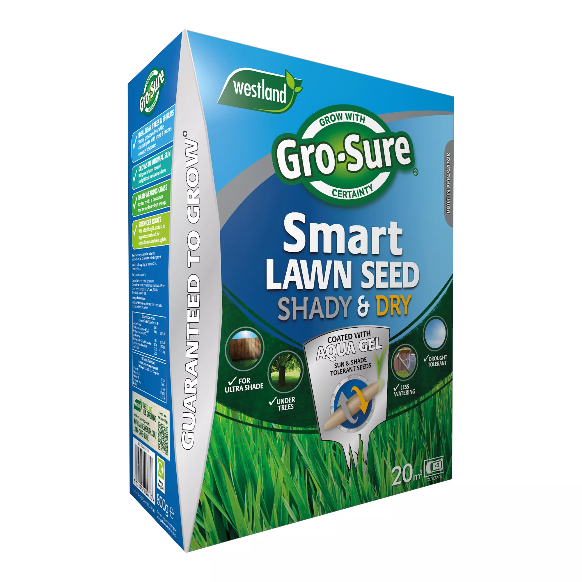 Gro-Sure Smart Seed Lawn Fertiliser 20m² 0.8kg 2 Gro-Sure Smart Seed Lawn Fertiliser 20m² 0.8kg - Image 2