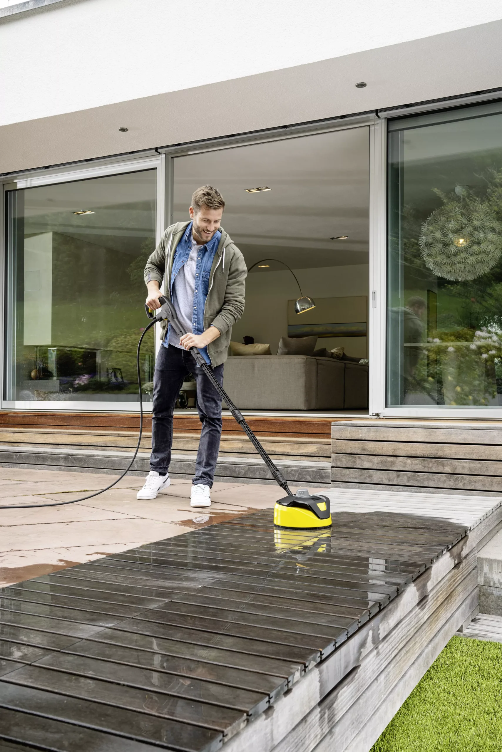 Kärcher T 5 T-Racer Surface Cleaner Pressure Washer Patio & Decking Cleaner (Dia)28cm 4 Kärcher T 5 T-Racer Surface Cleaner Pressure Washer Patio & Decking Cleaner (Dia)28cm - Image 4