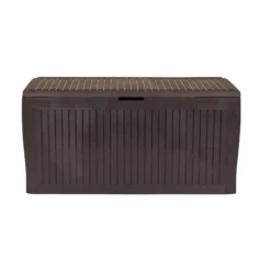 Keter Comfy Wood Effect Plastic Garden Storage Box 270L 11 Keter Comfy Wood Effect Plastic Garden Storage Box 270L -Garden & Outdoors keter comfy wood effect plastic garden storage box 270l7290106930179 03c