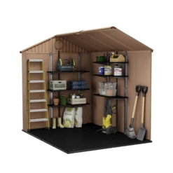 Keter Darwin 8x6 Ft Apex Tongue & Groove Shed With Floor -Garden & Outdoors keter darwin 8x6 ft apex tongue groove shed with floor7290112636096 04t bq