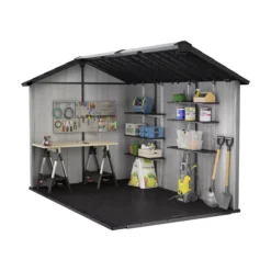 Keter Oakland Apex Anthracite Grey Plastic 2 Door 2 Windows Shed With Floor 16 Keter Oakland Apex Anthracite Grey Plastic 2 Door 2 Windows Shed With Floor -Garden & Outdoors keter oakland apex anthracite grey plastic 2 door 2 windows shed with floor7290106928459 04t bq