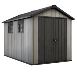 Keter Oakland Apex Anthracite Grey Plastic 2 Door 2 Windows Shed With Floor 27 Keter Oakland Apex Anthracite Grey Plastic 2 Door 2 Windows Shed With Floor -Garden & Outdoors keter oakland apex anthracite grey plastic 2 door 2 windows shed with floor7290106928459 23c bq