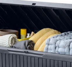 Keter Springwood Plastic Garden Storage Box 18 Keter Springwood Plastic Garden Storage Box -Garden & Outdoors keter springwood plastic garden storage box7290106930292 36c bq