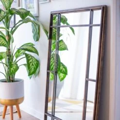 La Hacienda Aston & Wold Milano Gold Effect Rectangular Framed Garden Mirror 1000mm X 650mm -Garden & Outdoors la hacienda aston wold milano gold effect rectangular framed garden mirror 1000mm x 650mm5055025559106 02i bq