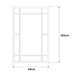 La Hacienda Aston & Wold Milano Gold Effect Rectangular Framed Garden Mirror 1000mm X 650mm -Garden & Outdoors la hacienda aston wold milano gold effect rectangular framed garden mirror 1000mm x 650mm5055025559106 03t bq