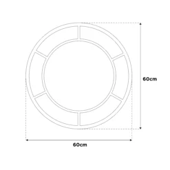 La Hacienda Aston & Wold Valencia Gold Effect Curved Framed Garden Mirror 600mm X 600mm 15 La Hacienda Aston & Wold Valencia Gold Effect Curved Framed Garden Mirror 600mm X 600mm -Garden & Outdoors la hacienda aston wold valencia gold effect curved framed garden mirror 600mm x 600mm5055025559090 01t bq