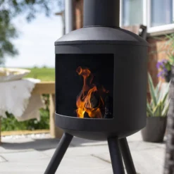 La Hacienda Barola Steel Chiminea 6 La Hacienda Barola Steel Chiminea -Garden & Outdoors la hacienda barola steel chiminea5055025585693 02i BQ