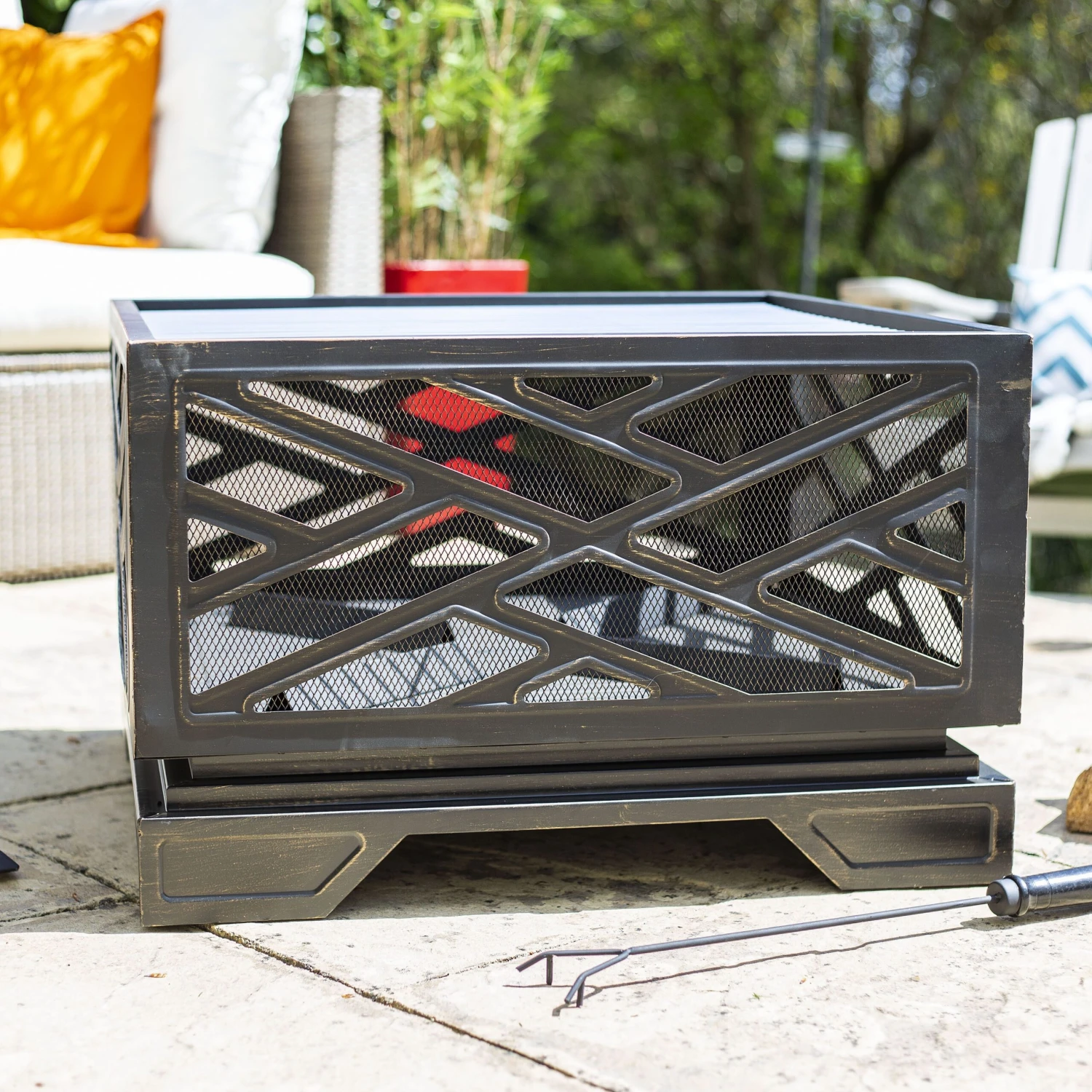 La Hacienda Brooklyn Steel Firepit 3 La Hacienda Brooklyn Steel Firepit - Image 3