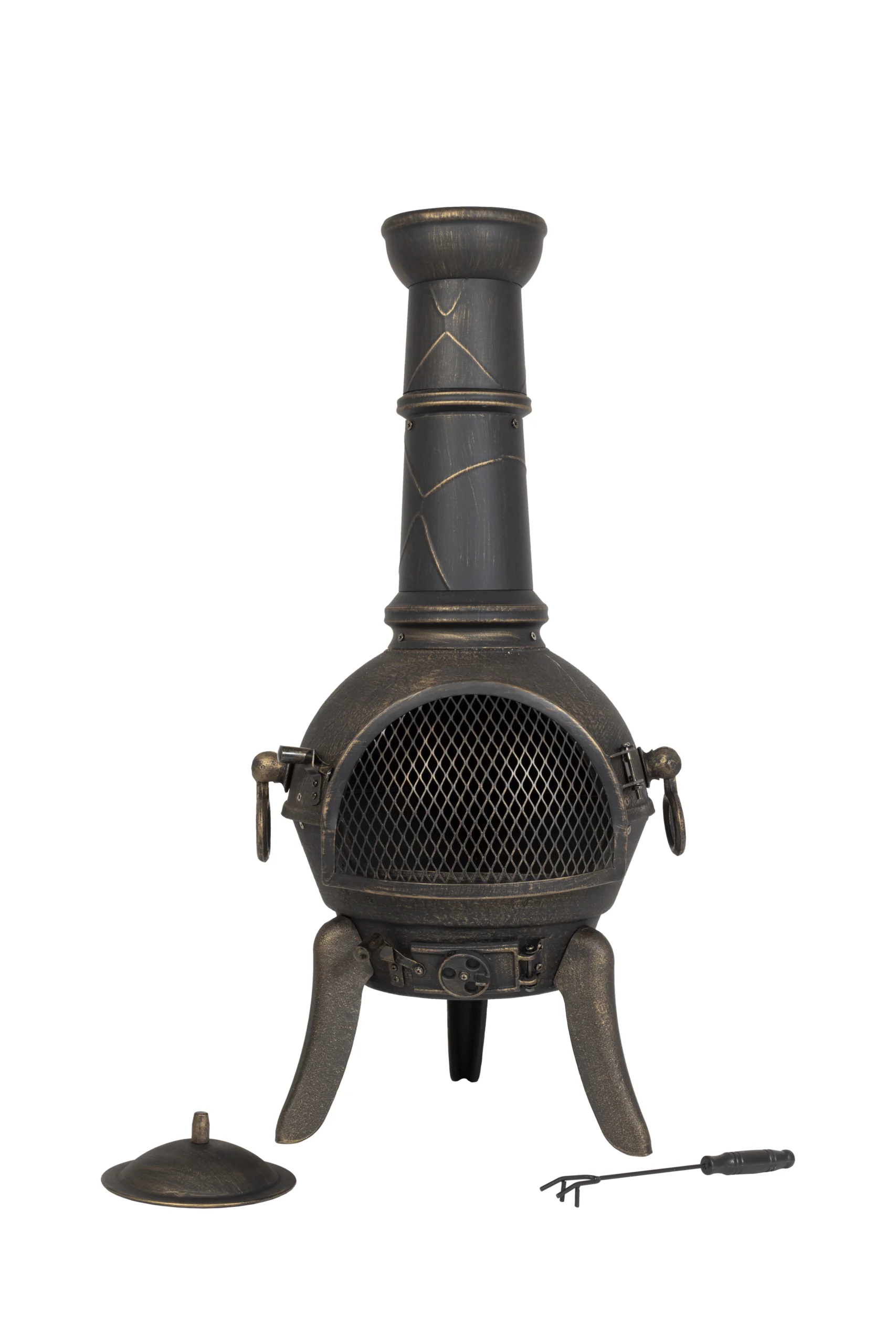 La Hacienda Cuba Cast Iron & Steel Chiminea 2 La Hacienda Cuba Cast Iron & Steel Chiminea - Image 2