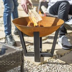 La Hacienda Icarus Cast Iron & Steel Firepit -Garden & Outdoors la hacienda icarus cast iron steel firepit5055025585297 03i BQ