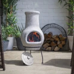 La Hacienda Wela Clay Chiminea -Garden & Outdoors la hacienda wela clay chiminea5055025672096 01i bq